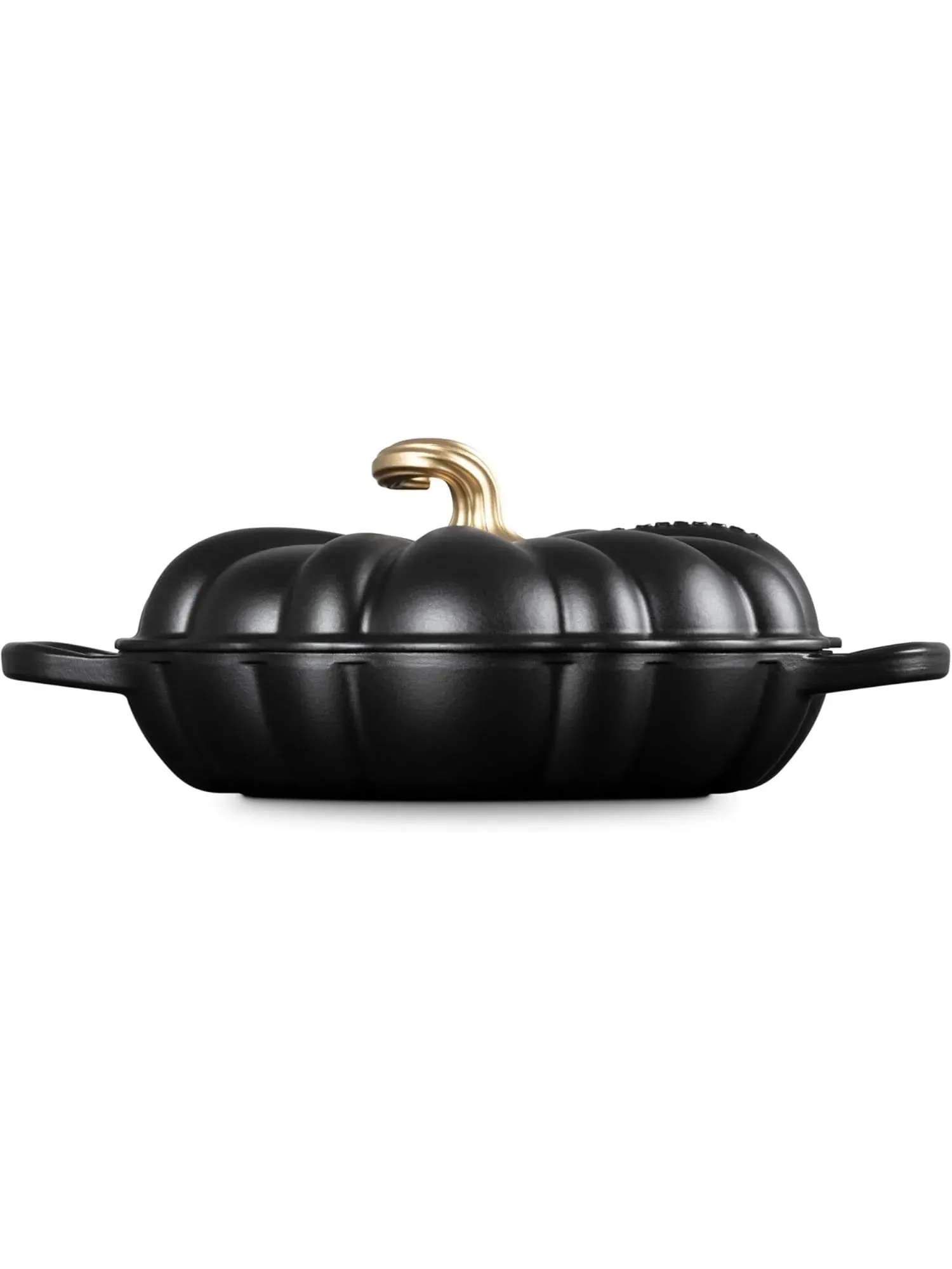 Кастрюля Le Creuset Cast Iron Pumpkin Casserole, 28 см, 2,5 л — изображение 4 из 6, черный