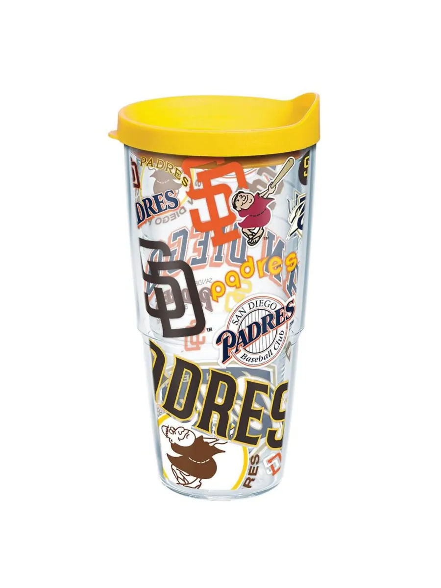 Кружка San Diego Padres 24 унции, классическая, с рисунком по всей поверхности Tervis Tumbler — мульти