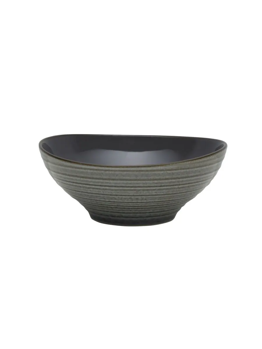 Набор посуды Swirl Graphite, 16 предметов, на 4 персоны Mikasa — изображение 4 из 6, серый