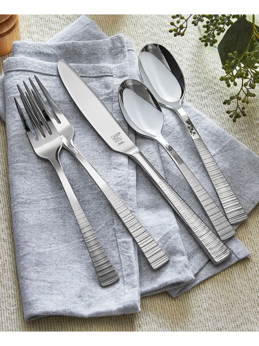 Набор столовых приборов ZWILLING Kingwood, 42 предмета — изображение 6 из 7, серебряный