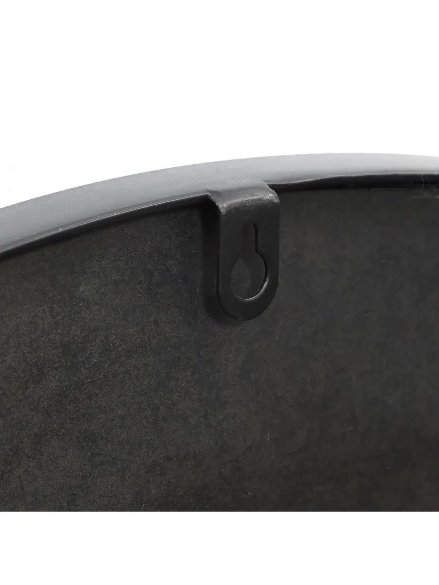 Круглое настенное зеркало LuxenHome Goldrush Black Metal Frame — изображение 9 из 9, черный