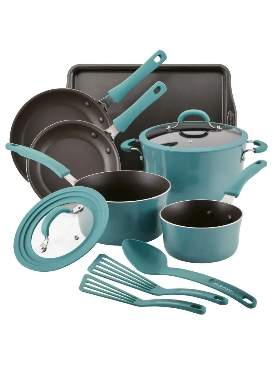 Набор алюминиевой посуды с антипригарным покрытием Cook + Create, 11 предметов Rachael Ray