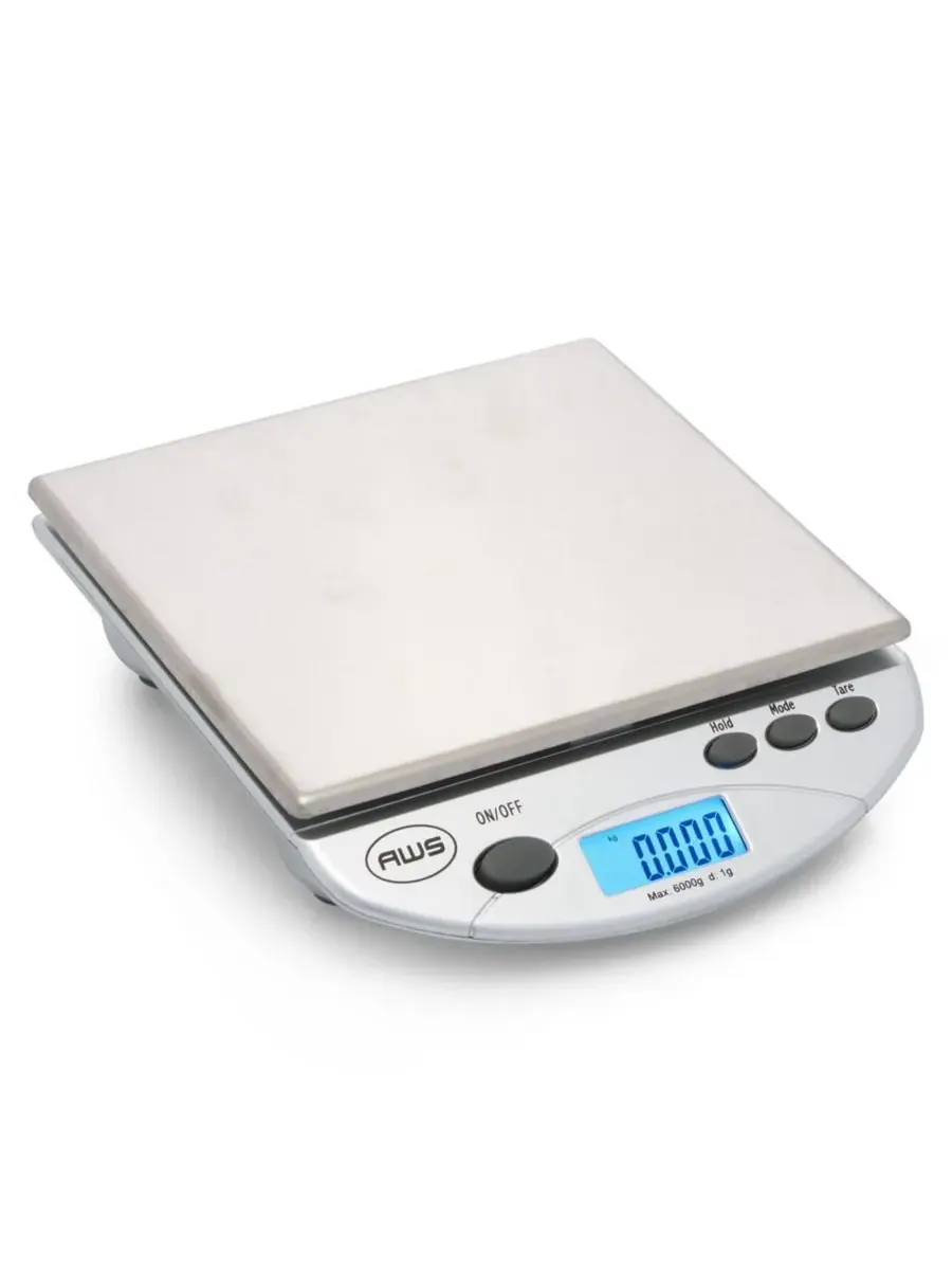 Компактные цифровые настольные весы AMW-13, 6 л x 0,0 л American Weigh Scales — серебристый