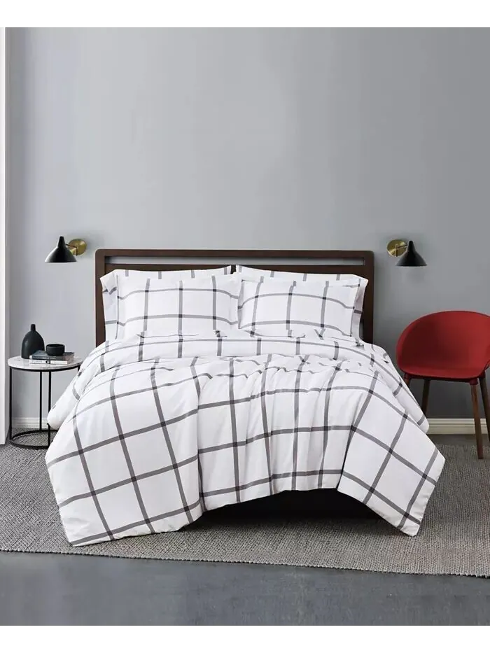 Комплект пододеяльников King из 3 предметов с принтом Windowpane King Truly Soft