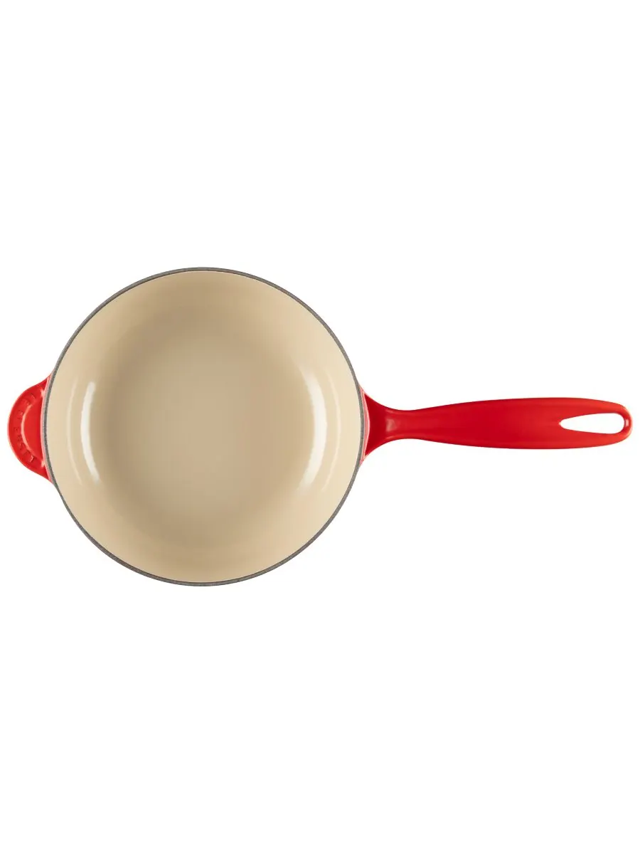 Сотейник чугунный Le Creuset Holly Collection, 2,1 л, 21 см — изображение 4 из 7, красный