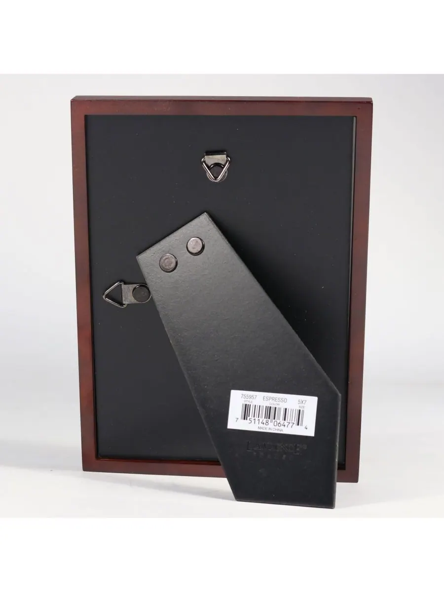 755957 Деревянная фоторамка цвета эспрессо - 5" x 7" Lawrence Frames — изображение 3 из 3, коричневый