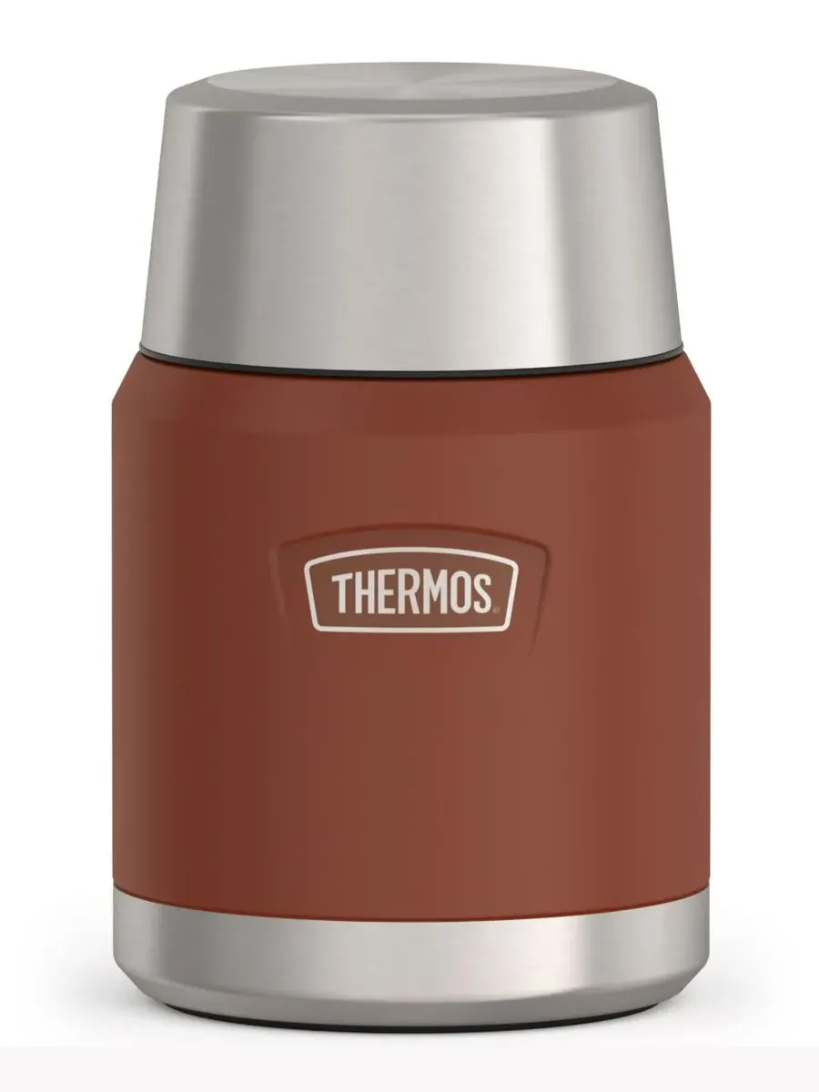 Контейнер для еды Icon Series объемом 473 мл с ложкой Thermos — коричневый