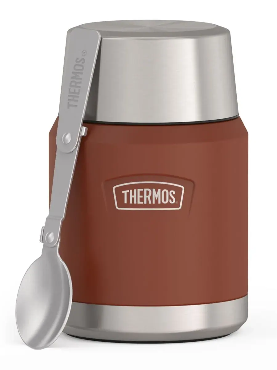 Контейнер для еды Icon Series объемом 473 мл с ложкой Thermos — изображение 3 из 7, седельный