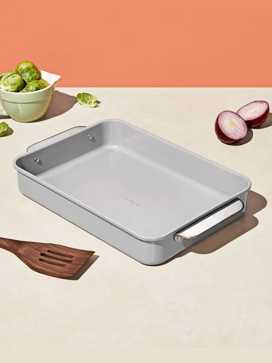 Антипригарная форма для брауни с ручкой Caraway — изображение 3 из 3, серый