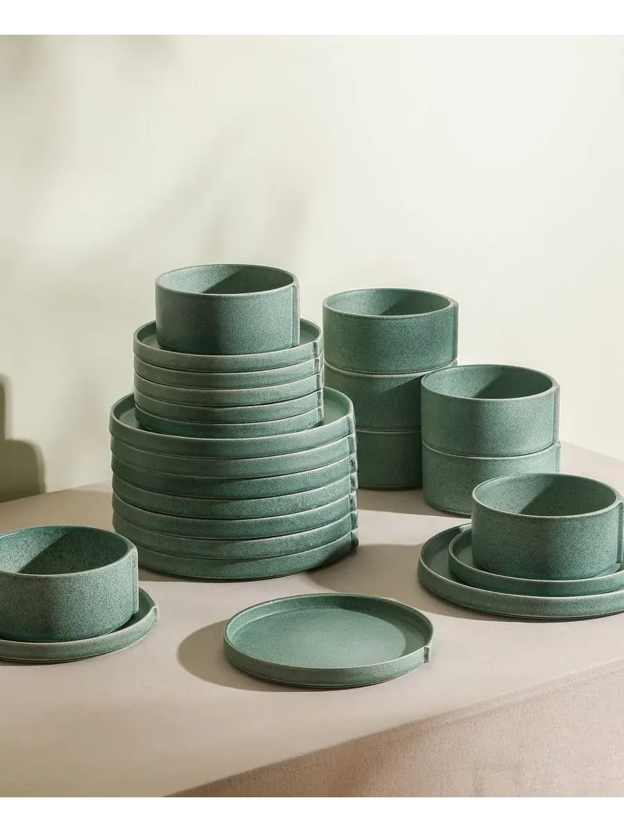 Коллекция посуды Bao Stone Lain — изображение 3 из 7, зеленый