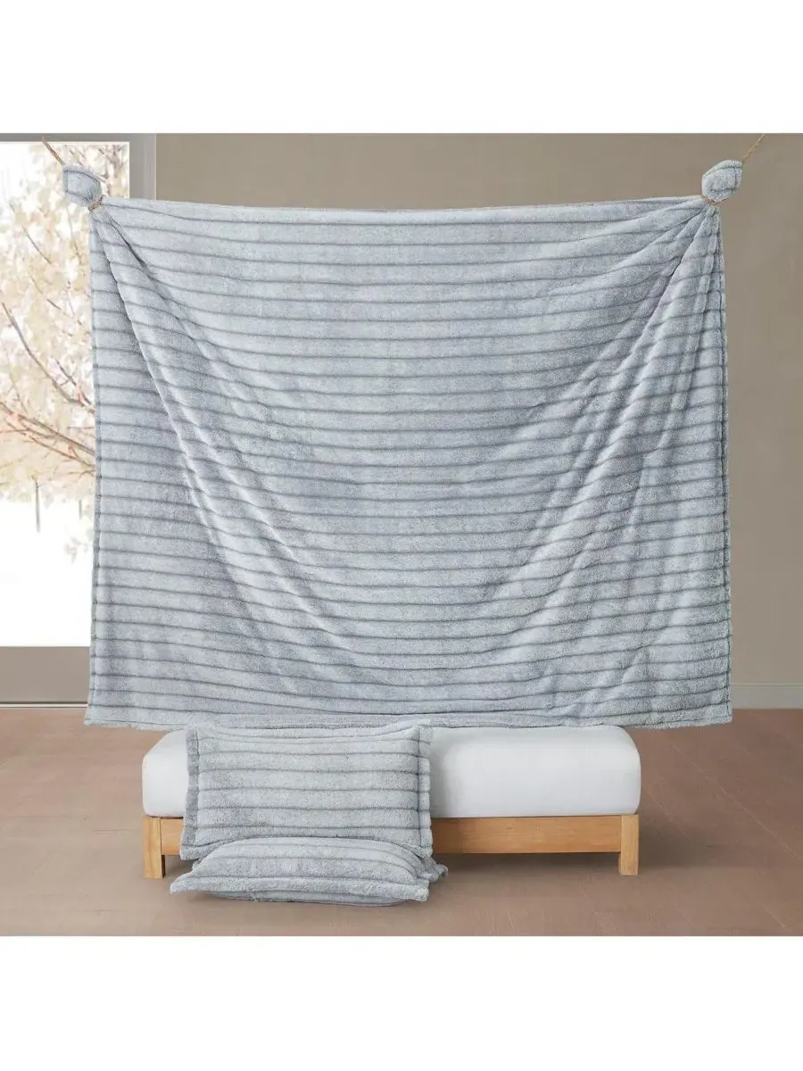 Одеяло-комфортер Oversized Comforter Set Coma Inducer — изображение 5 из 6, серый