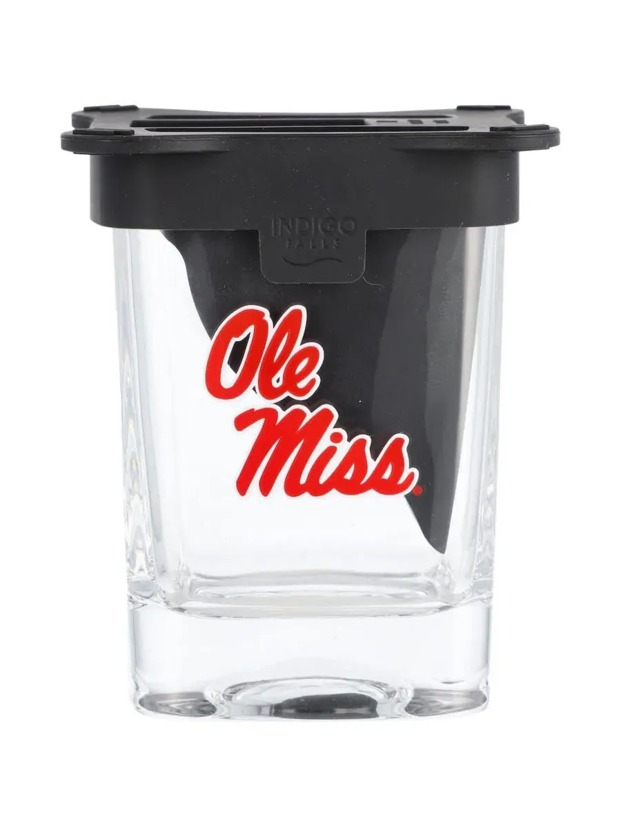 Стакан для виски Ice Wedge 10 унций Ole Miss Rebels Indigo Falls — мульти