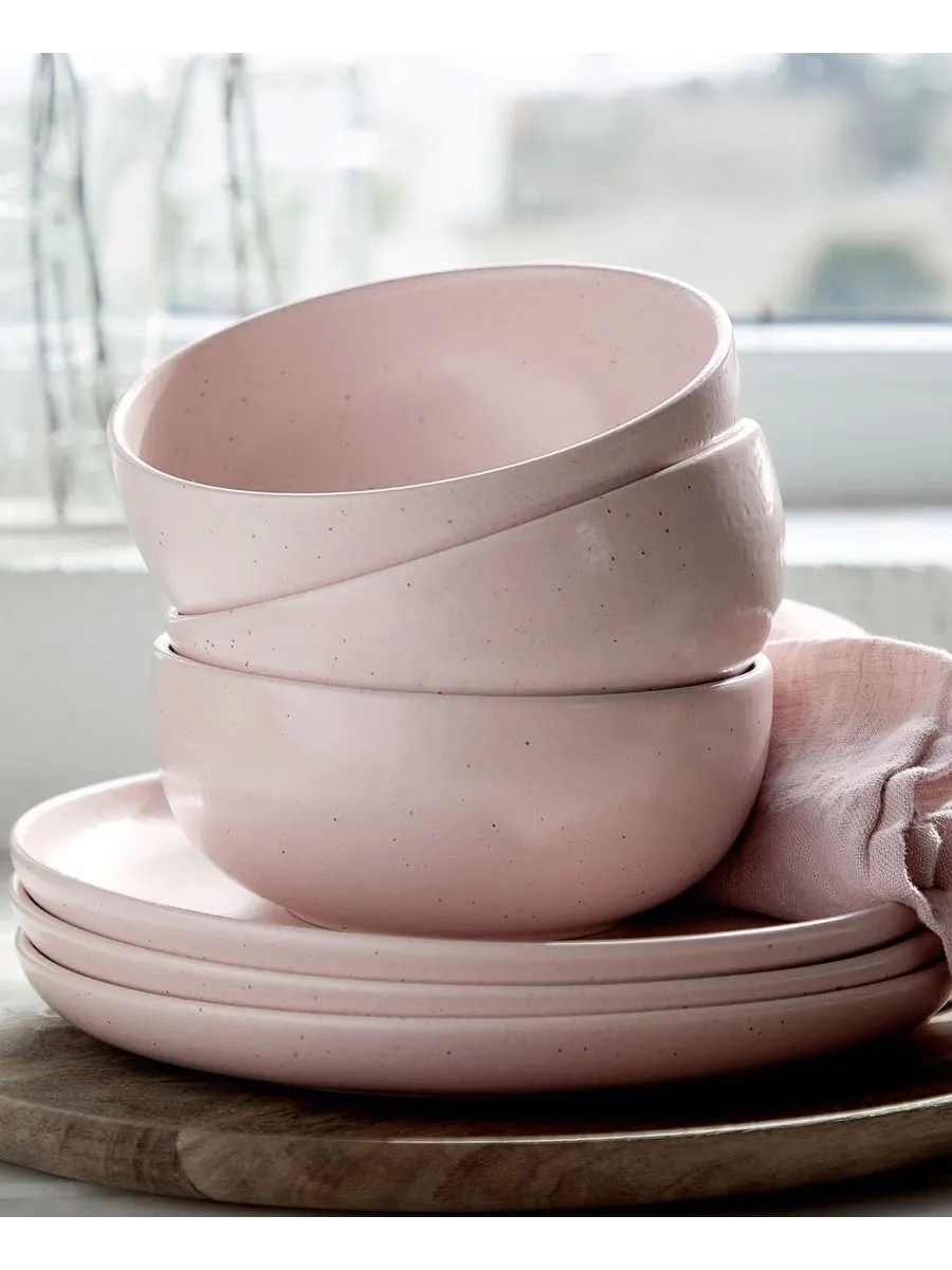 Набор из 4 обеденных тарелок Pacifica Dinnerware Casafina by Costa Nova — изображение 2 из 4, бежевый