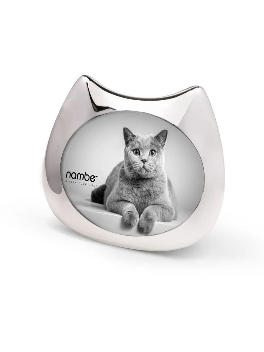 Рамка для кошки Nambé — изображение 2 из 3, серебристый