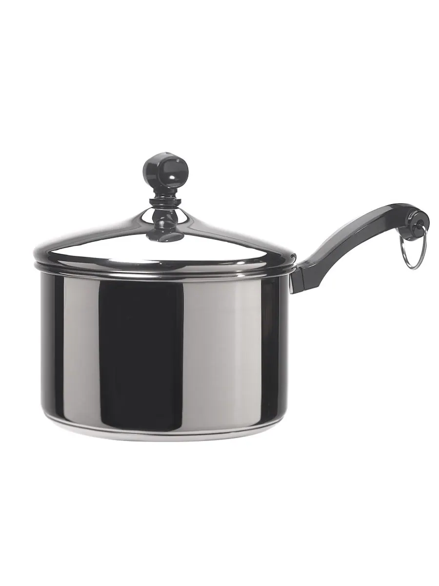 Farberware Кастрюля и крышка из нержавеющей стали серии Classic, объемом 2 кварты (около 9,8 л) — серебристый