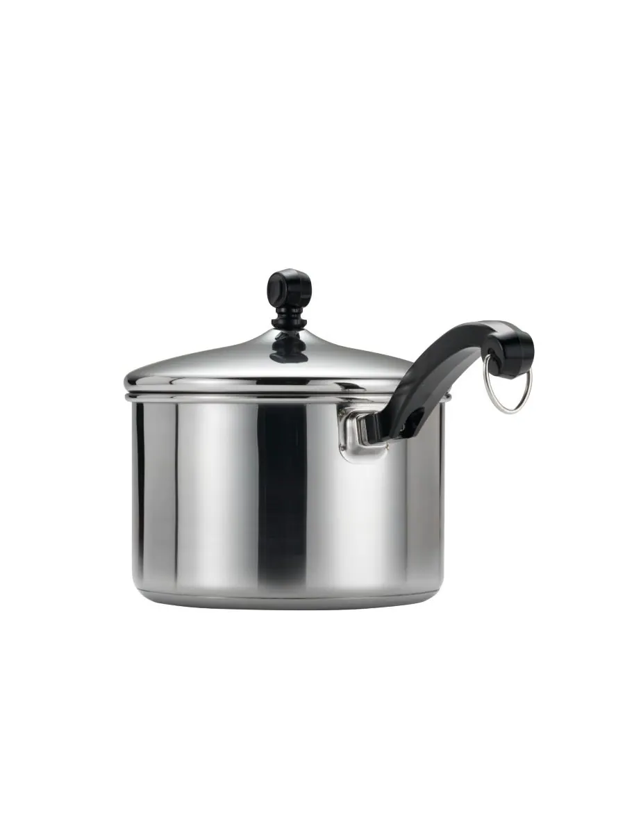 Farberware Кастрюля и крышка из нержавеющей стали серии Classic, объемом 2 кварты (около 9,8 л) — изображение 2 из 10