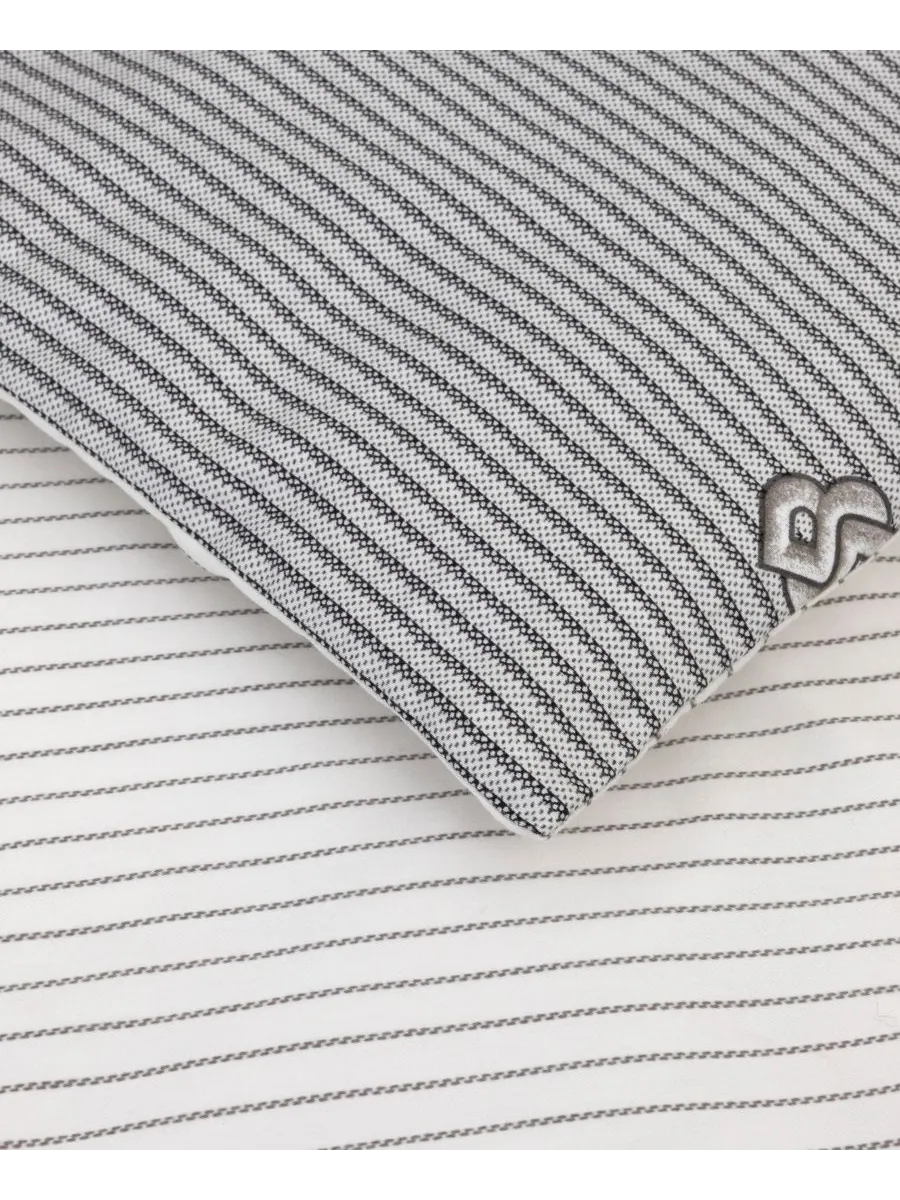 Пододеяльник hugo boss double b, размер king. Boss Home — изображение 3 из 4, серый