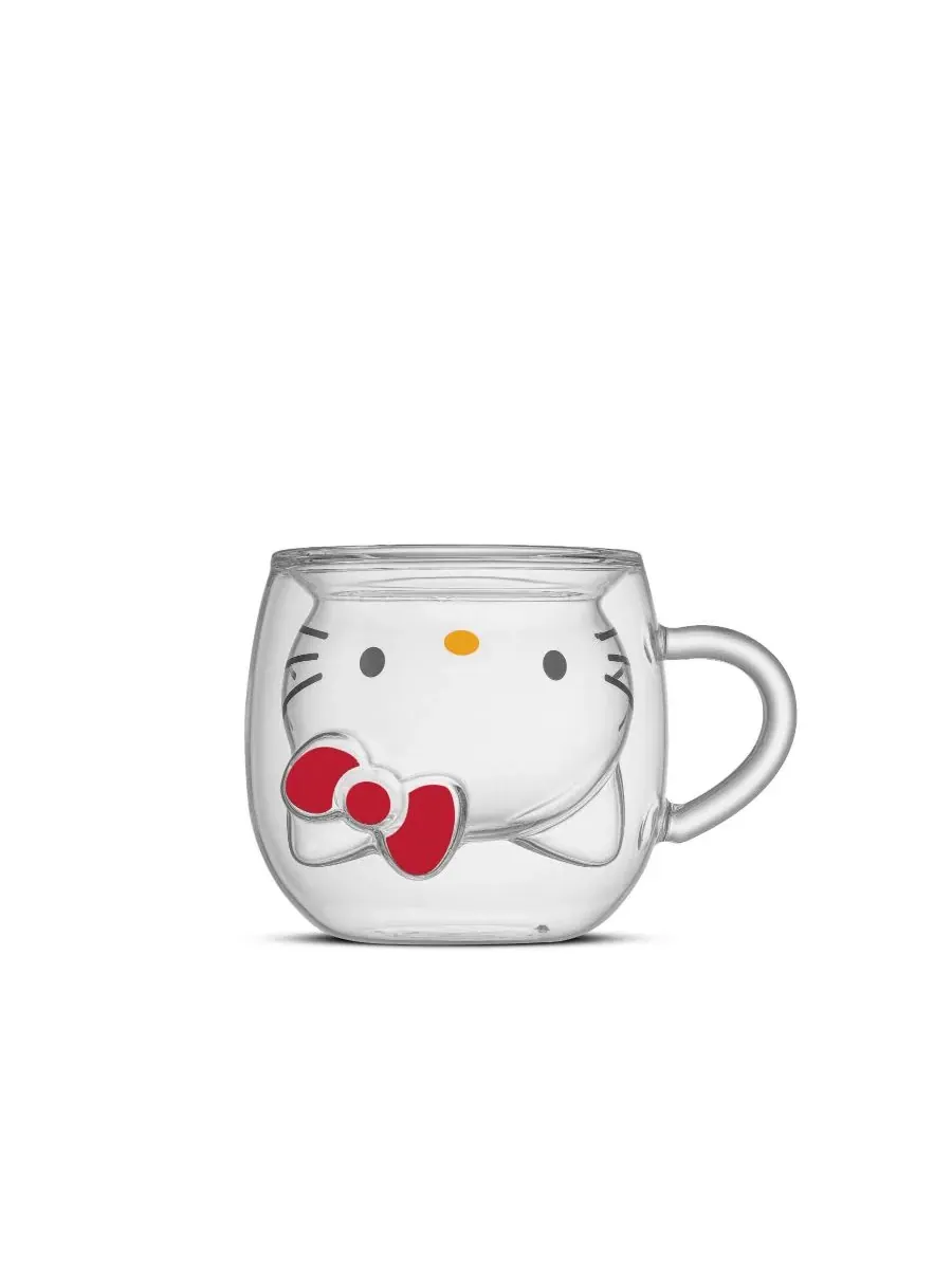 Кружка для кофе Hello Kitty с двойными стенками и 3D-эффектом Joyjolt — мульти