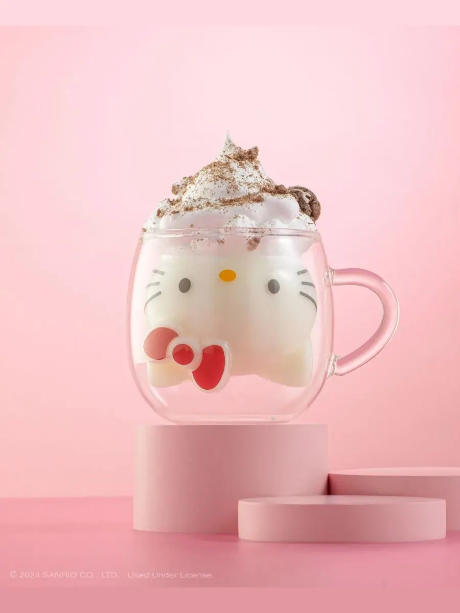Кружка для кофе Hello Kitty с двойными стенками и 3D-эффектом Joyjolt — изображение 3 из 9, нет цвета
