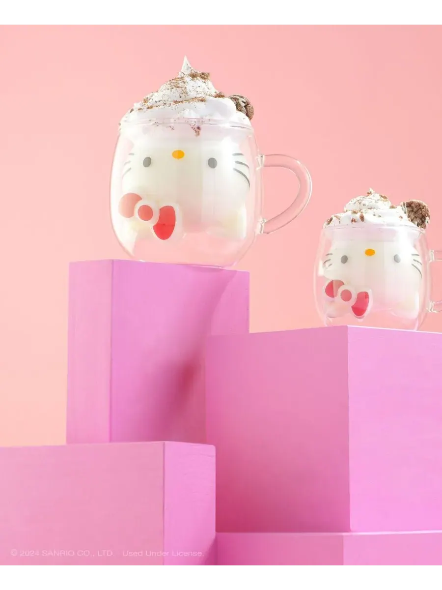 Кружка для кофе Hello Kitty с двойными стенками и 3D-эффектом Joyjolt — изображение 7 из 9, нет цвета