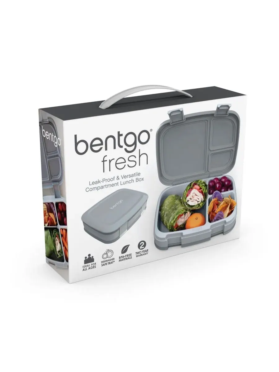 Новый герметичный ланч-бокс Bentgo — серый