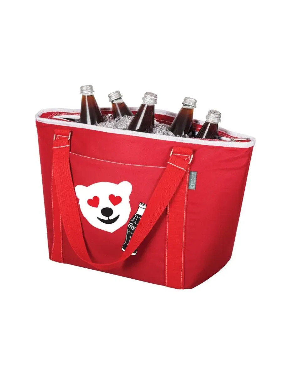 Сумка-холодильник Topanga с эмодзи Coca-Cola от Picnic Time Oniva — изображение 2 из 3, красный