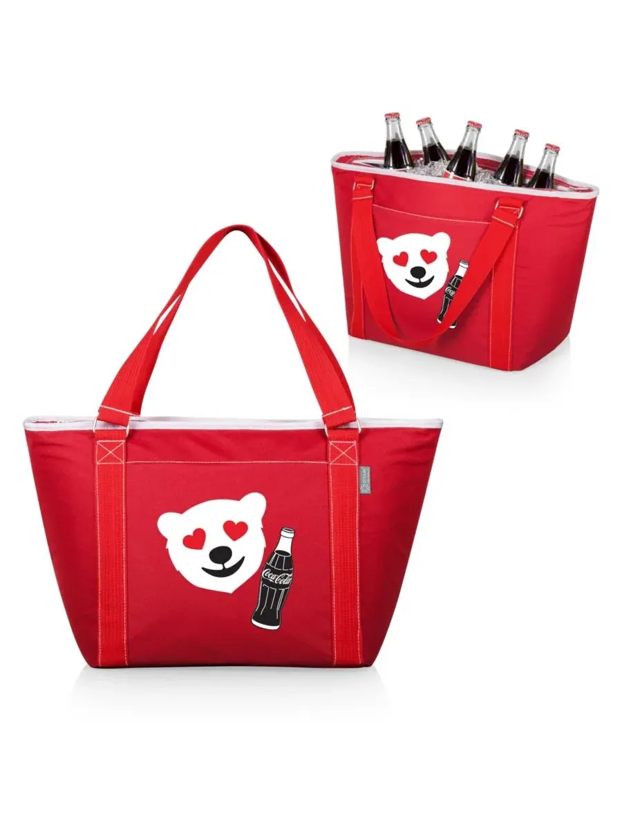 Сумка-холодильник Topanga с эмодзи Coca-Cola от Picnic Time Oniva — изображение 3 из 3, красный