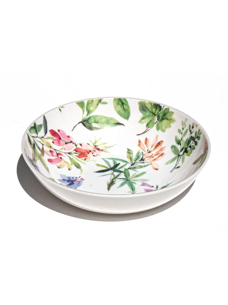 Набор из 6 низких мисок Wildseed Flowers Abode Homewares — изображение 2 из 5, белый