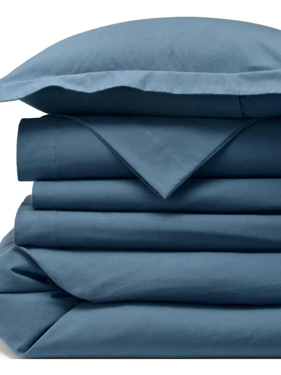 Пододеяльник из фланели 5 унций, хлопковый, Comfy Super Soft Cotton Flannel Duvet Bed Cover Lands' — изображение 3 из 3