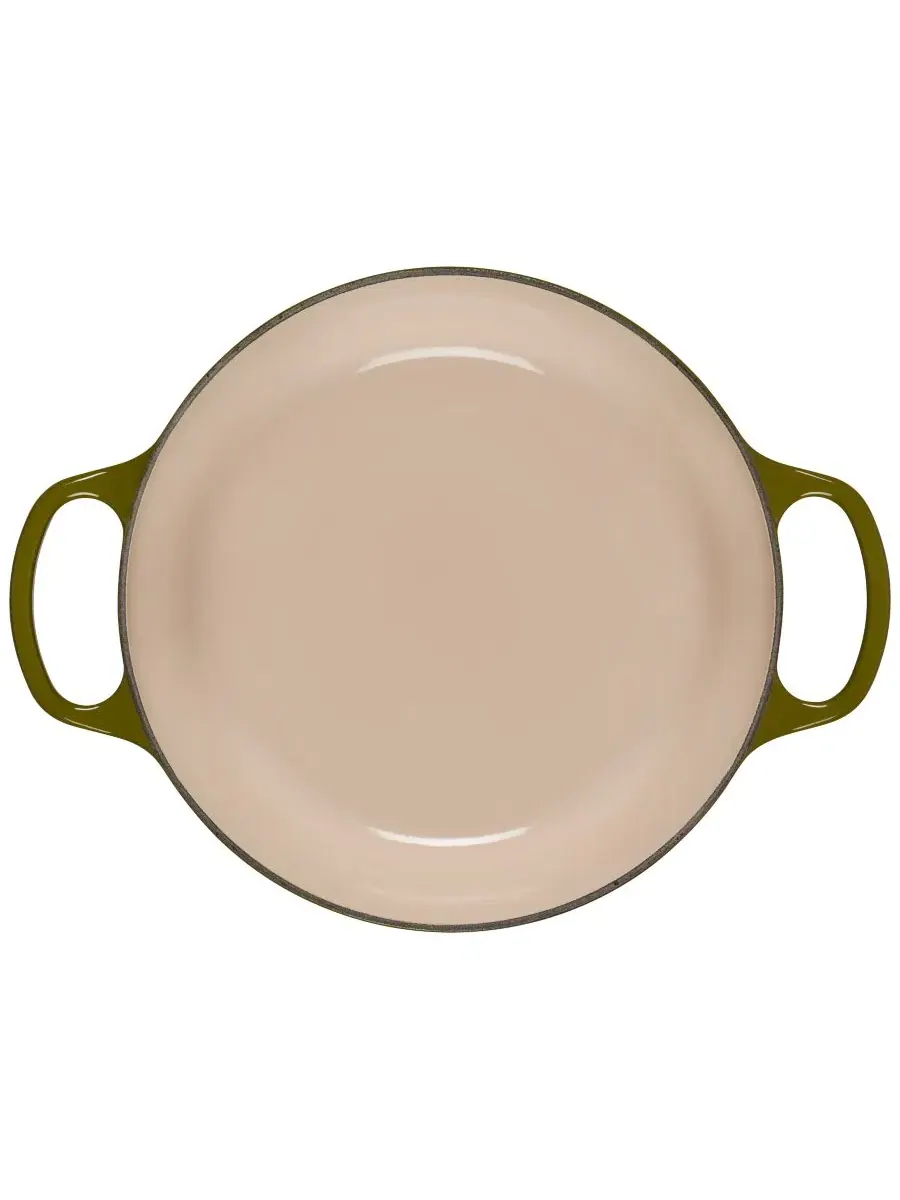 Кастрюля-утятница из эмалированного чугуна 5,2 л, модель Signature Le Creuset — изображение 4 из 5, оливковый