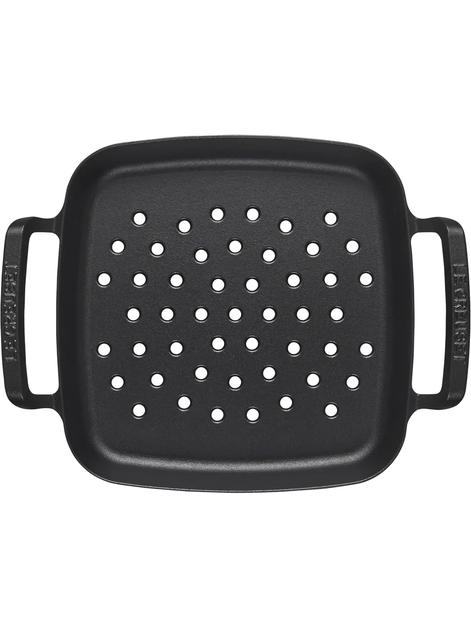 Квадратный гриль-короб (корзина) Le Creuset BBQ Outdoor Grill Basket Square, 30 см — изображение 4 из 10, черный