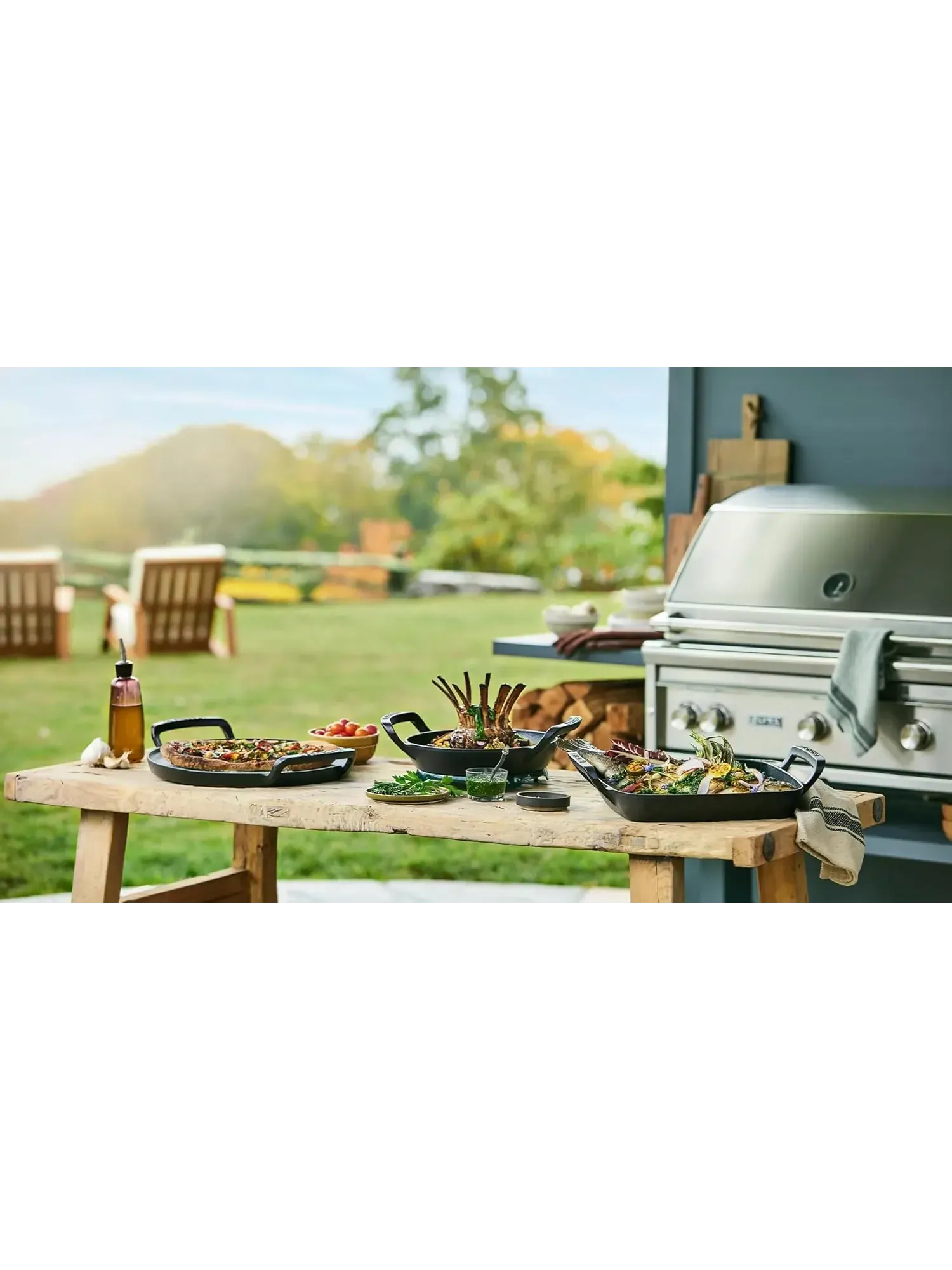 Квадратный гриль-короб (корзина) Le Creuset BBQ Outdoor Grill Basket Square, 30 см — изображение 6 из 10, черный