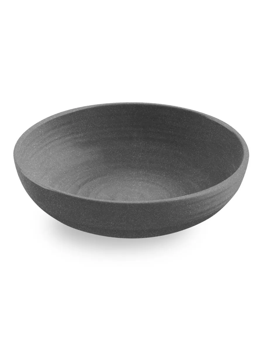 Набор из 6 низких мисок Planta Artisan, 8 дюймов, 43,3 унции Abode Homewares — изображение 2 из 2, серый