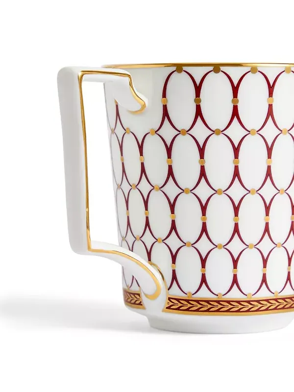 Кружка из красного фарфора эпохи Возрождения Wedgwood — изображение 3 из 3, красный