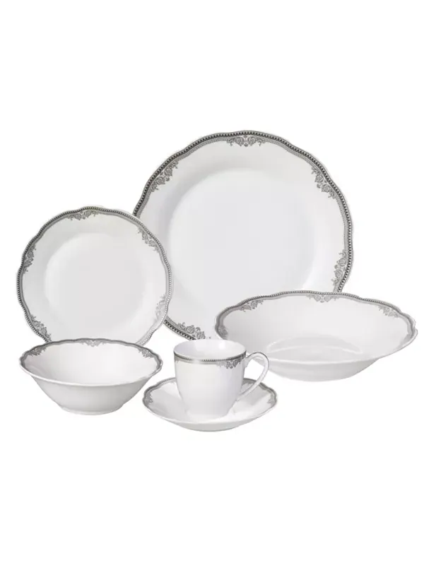 Набор столовых приборов Elizabeth из 24 предметов, сервиз на 4 персоны Lorren Home Trends — серебристый
