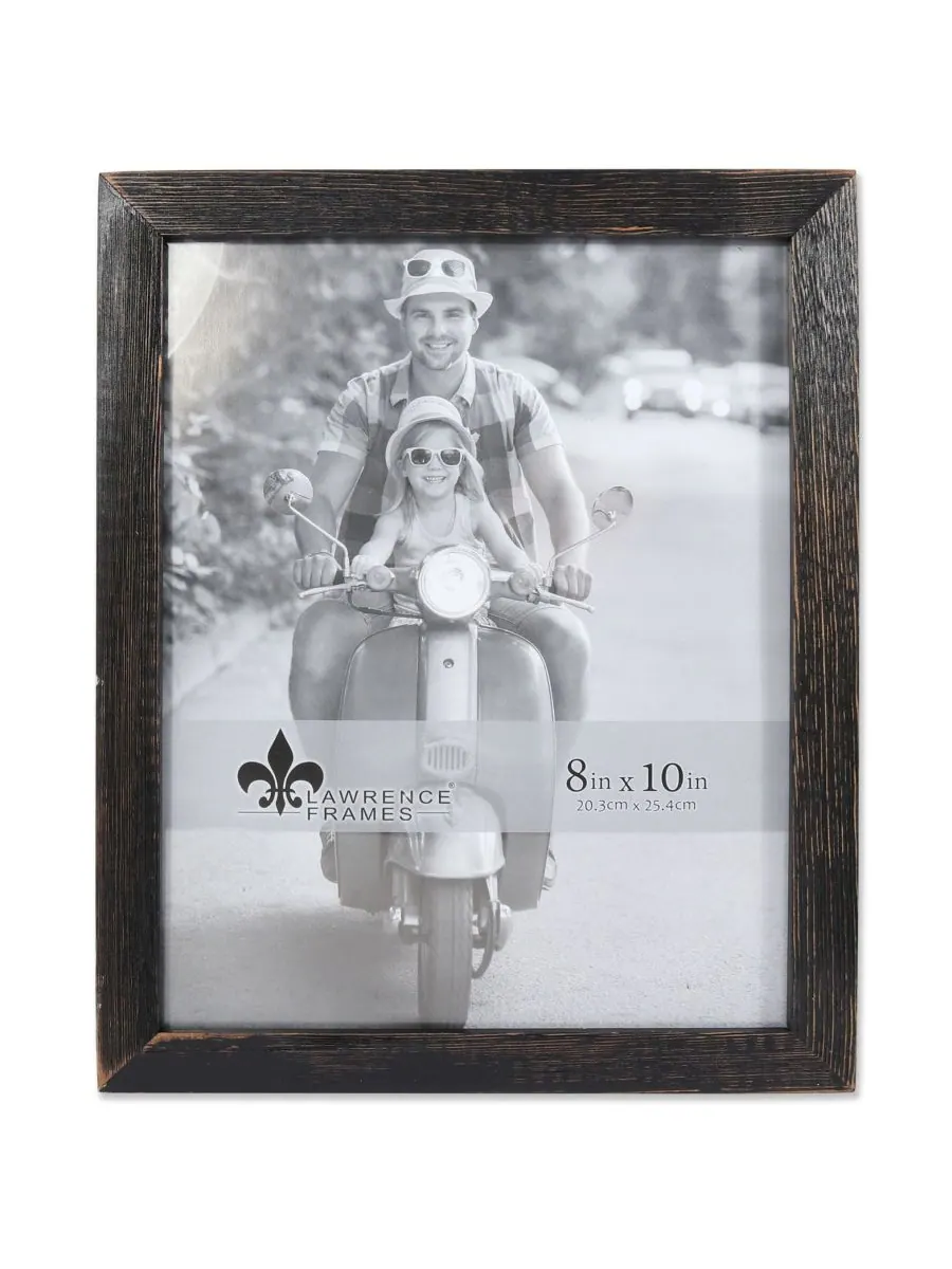 Lawrence Frames Рамка для картины Charlotte из состаренного черного дерева - 8 x 10 дюймов — черный
