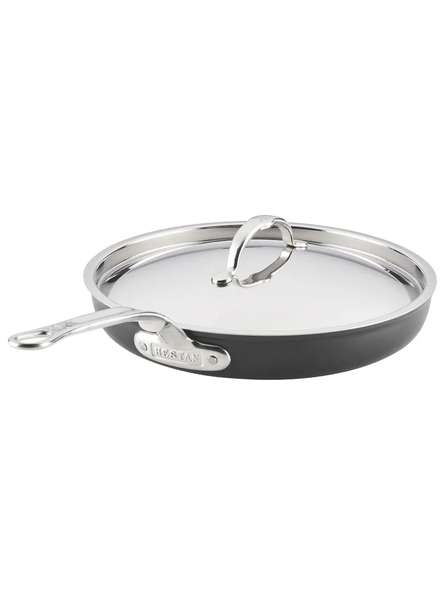 Сковорода с крышкой Hestan TITUM Fusion Nonstick, 28 см — серебристый