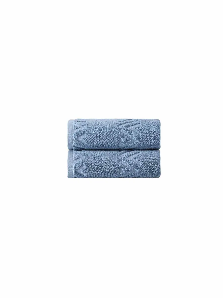 Роскошный набор из 2 полотенец для рук из турецкого хлопка sovrano collection. OZAN PREMIUM HOME — изображение 2 из 3, синий