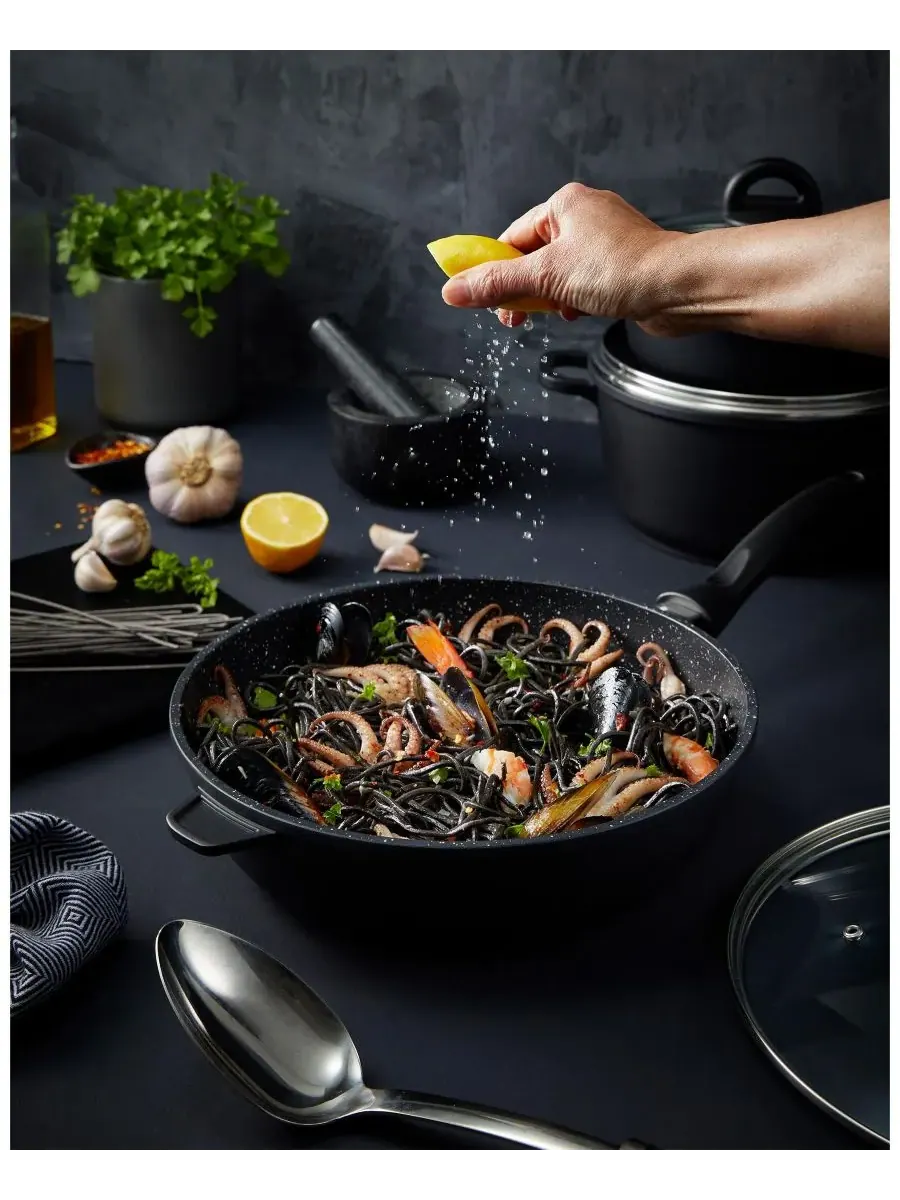 Набор из 9 предметов STONE из литого алюминия Cuisine::Pro — изображение 2 из 5, черный