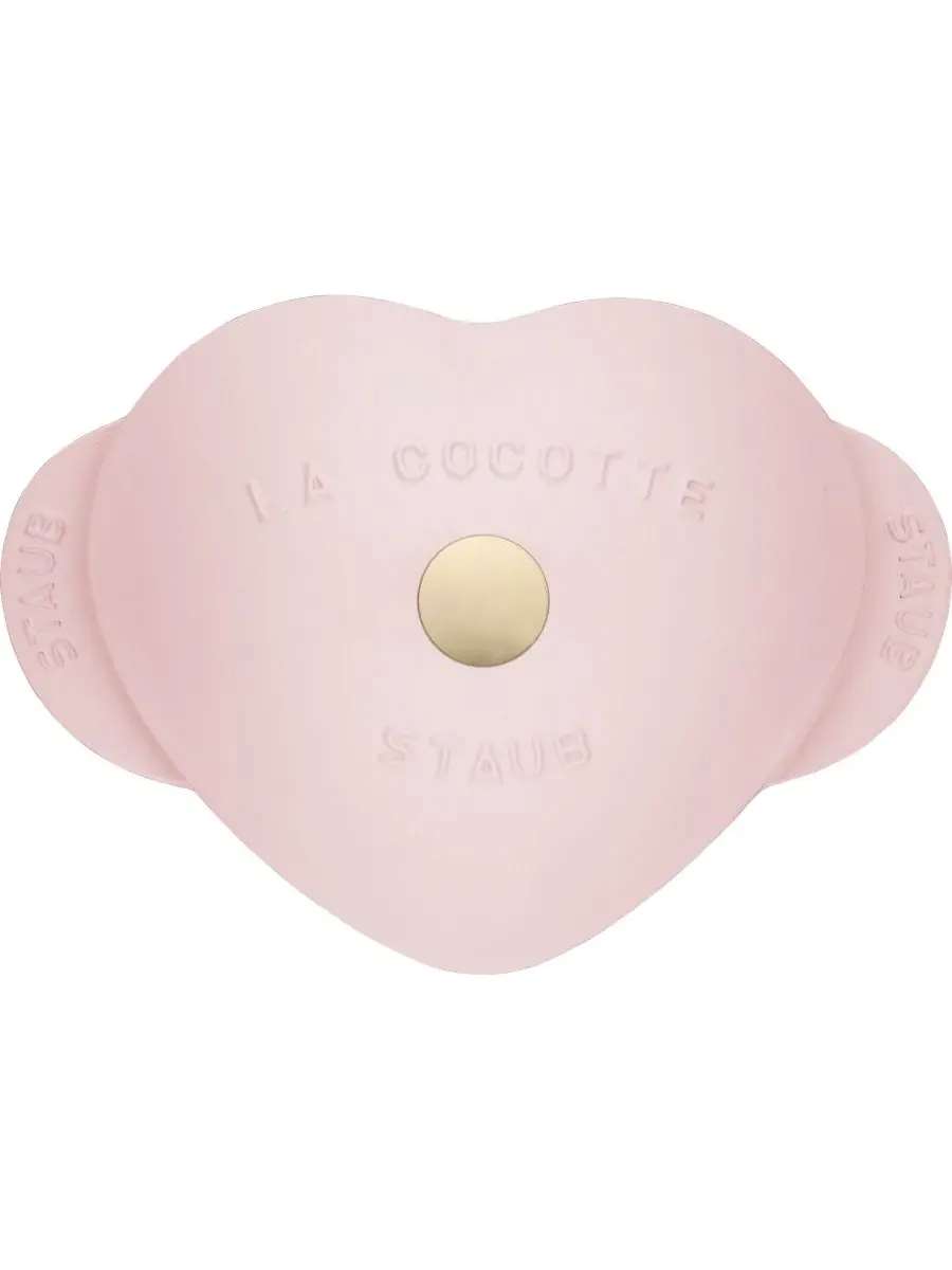 Фигурная кокотница Staub Heart Cocotte «Сердце», 20 см, 1.65 л — изображение 3 из 8, розовый