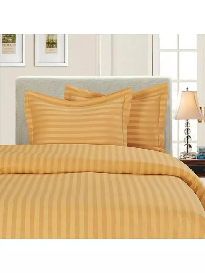 Роскошные комплекты пододеяльников в полоску без морщин Elegant Comfort