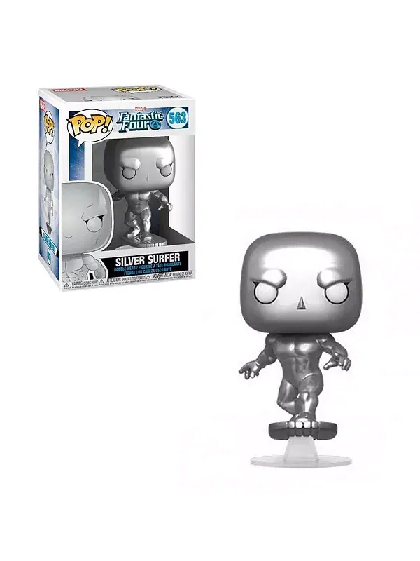 Виниловая фигурка Marvel Fantasy Four Pop | Серебряный сёрфер Funko — изображение 2 из 3