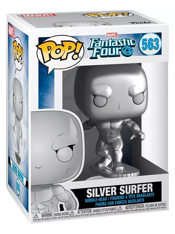 Виниловая фигурка Marvel Fantasy Four Pop | Серебряный сёрфер Funko — изображение 3 из 3