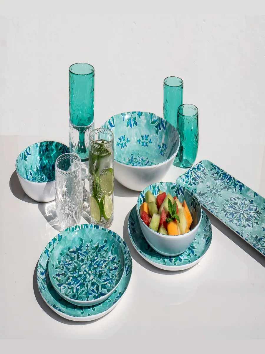 Подача в миске Лазурного берега Abode Homewares — изображение 2 из 3, бирюзовый