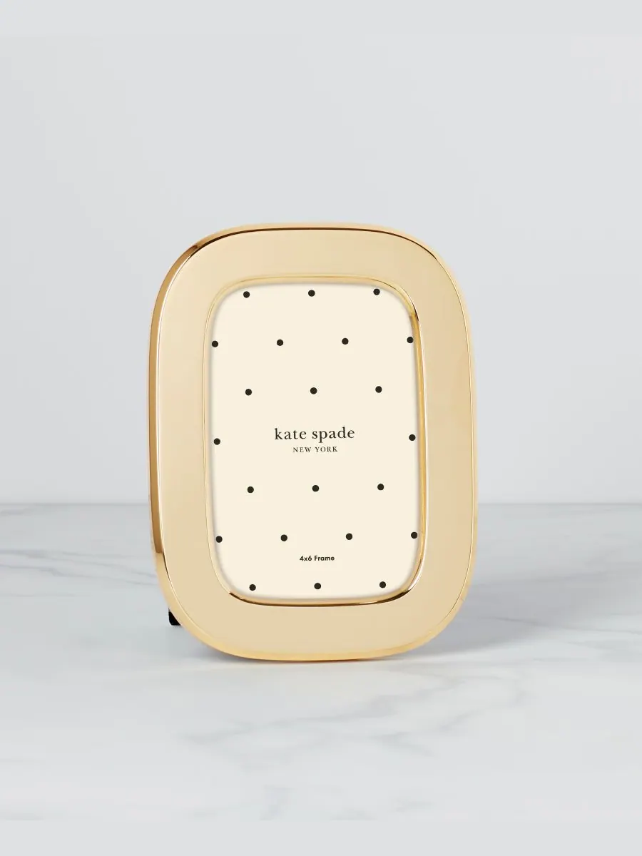 Овальная рамка для картины "Саут-стрит", 4" x 6" Kate spade new york — изображение 4 из 4, золотистый