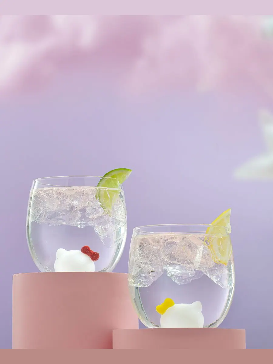 Набор из 2 коротких очков без ножки Sanrio Hello Kitty JoyJolt — изображение 8 из 10, мульти