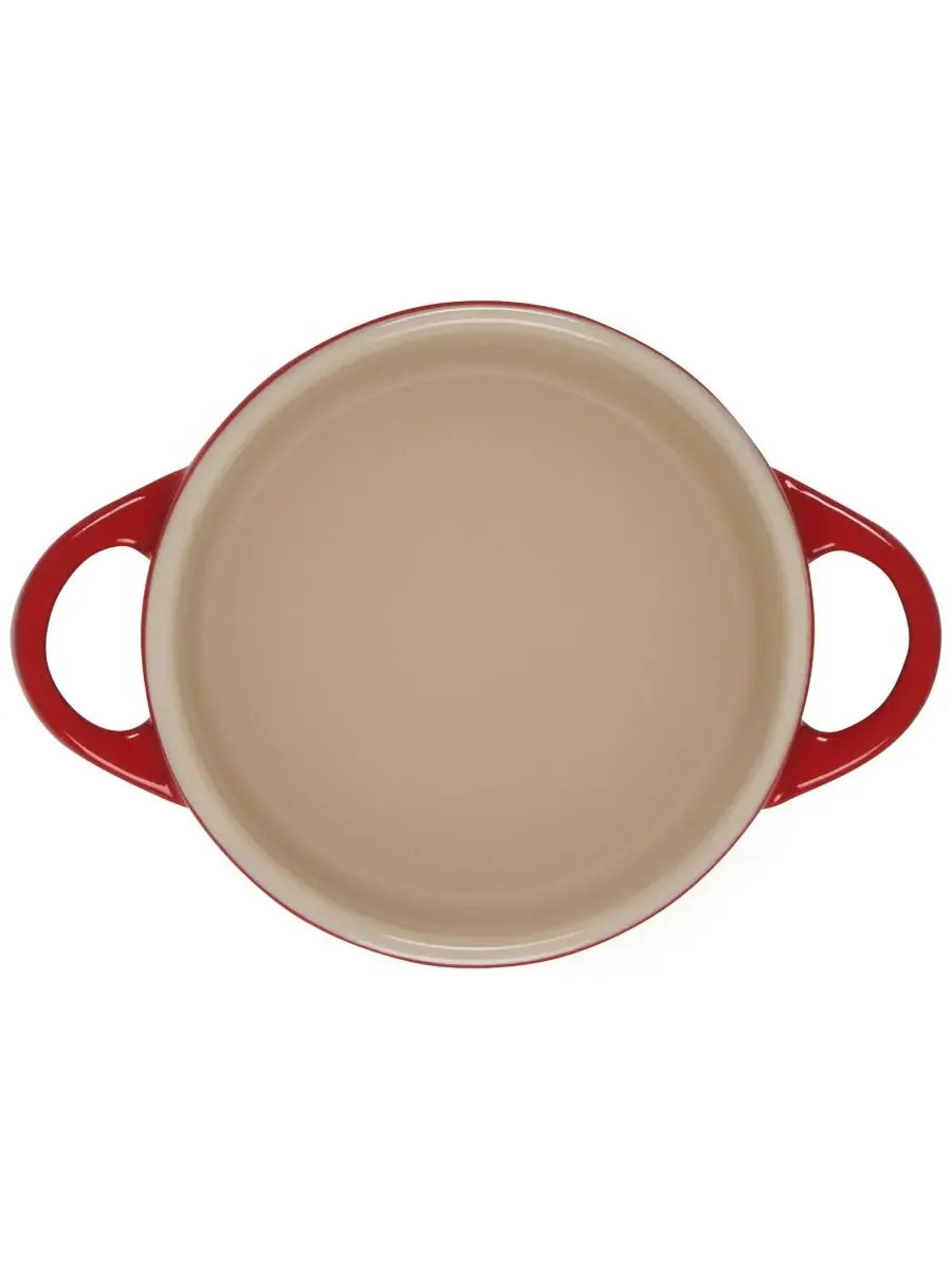 Керамическая мини-кокотница Le Creuset, 0.25 л, 10 см, вишневый/сердце — изображение 4 из 4, красный