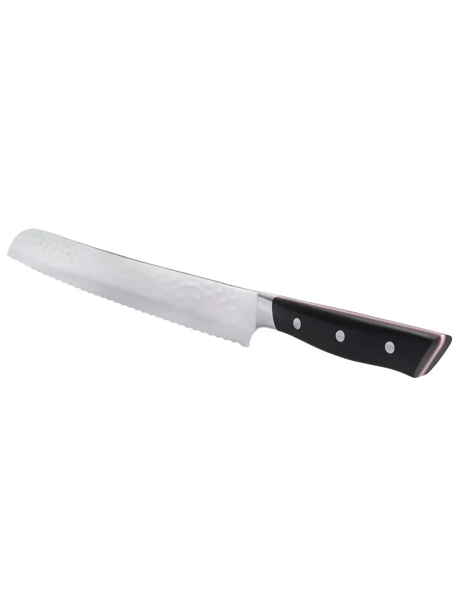 Нож для хлеба Hisho 9" с цельной конструкцией Miyabi — изображение 3 из 6, черный