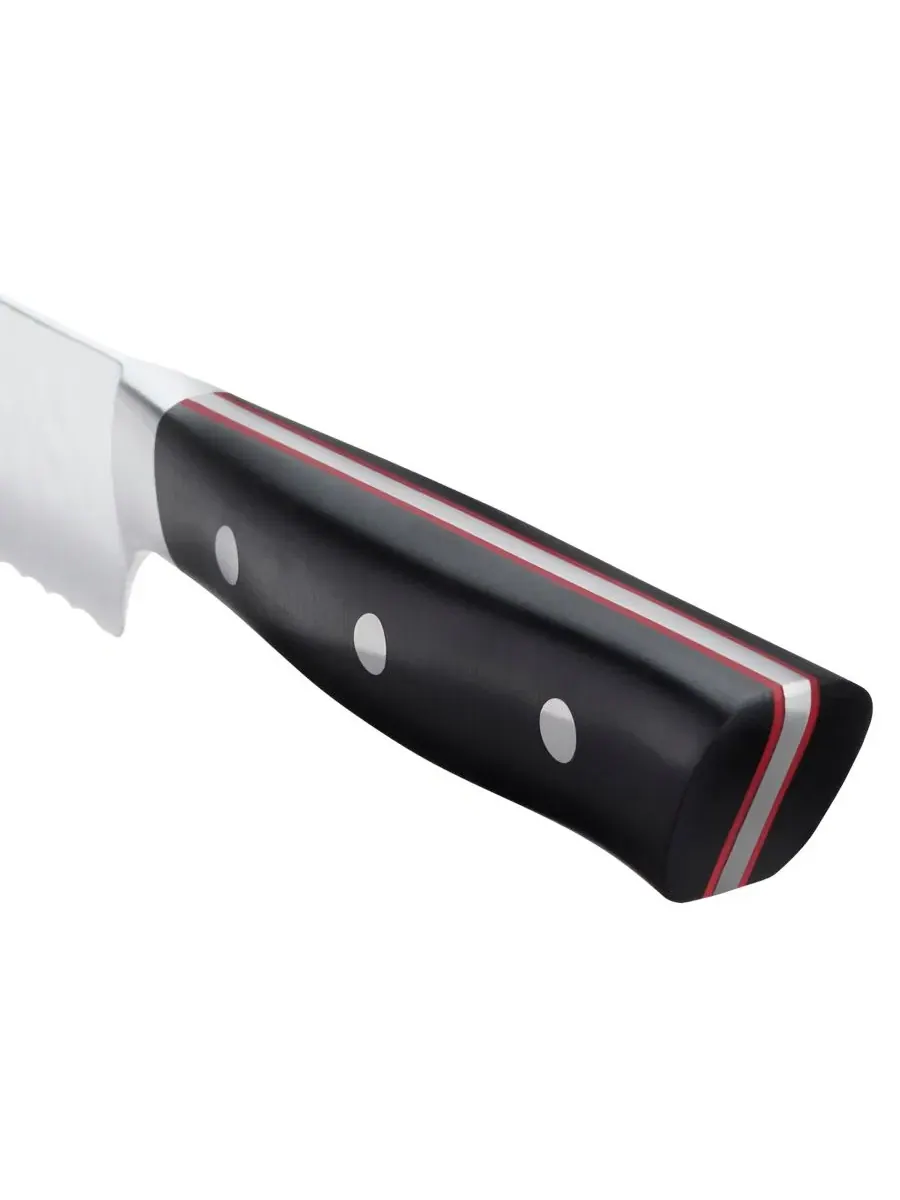 Нож для хлеба Hisho 9" с цельной конструкцией Miyabi — изображение 6 из 6, черный