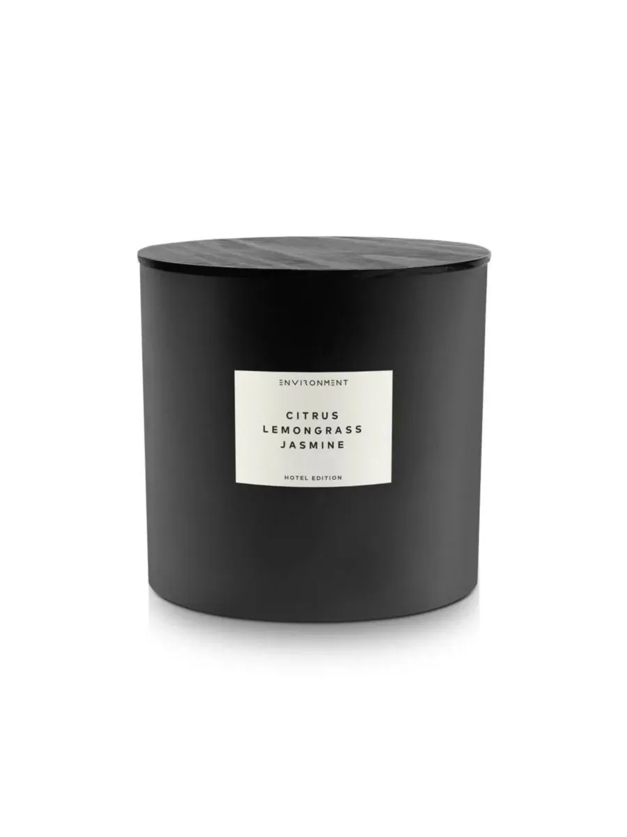 Ароматическая свеча вдохновлена W Hotel, Citrus | Lemongrass | Jasmine ENVIRONMENT — серый
